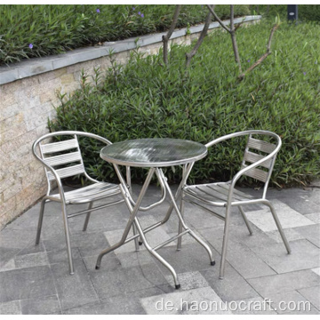 Outdoor Klapptische und Stühle Kombination Terrasse Garten